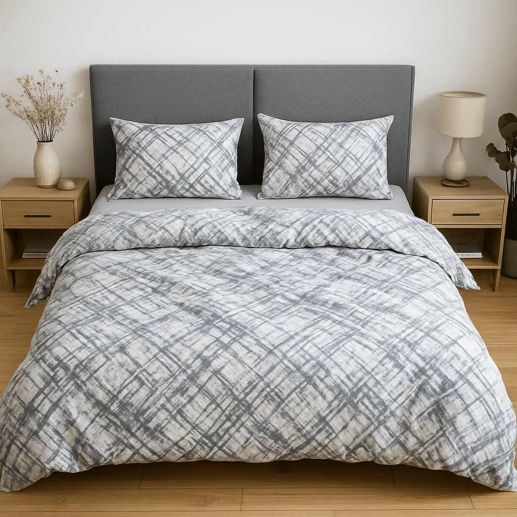 ChatGPT Image Jul 27, 2025, 01_28_52 PM Спално бельо "Сребърна магия"- 5 части с ластик - Image 1