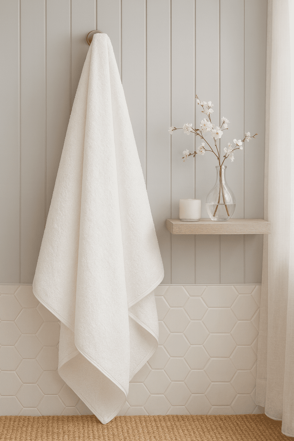 ChatGPT Image Aug 11, 2025, 09_27_52 PM „Бяла Чистота“ Хавлиена кърпа – 90x150 см – 100% Памук - Image 1