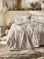 Спално бельо „Amara Caramel“ Cotton Box - Памук Ранфорс – 3 части – за единично легло