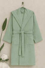 „Ментово Спокойствие“ Халат с качулка за баня – размер XXL – 100% Памук