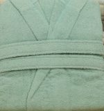 „Ментово Спокойствие“ Халат с качулка за баня – размер XXL – 100% Памук - Image 2