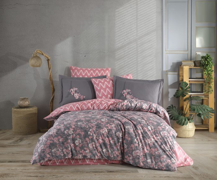 „Hobby Poplin Alanza Pudra“ Спално бельо – 4 части – за спалня - Image 1