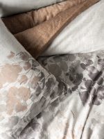 Cotton Box Saten  "Blatt Gri"  Луксозно спално бельо – 6 части – за спалня - Image 2