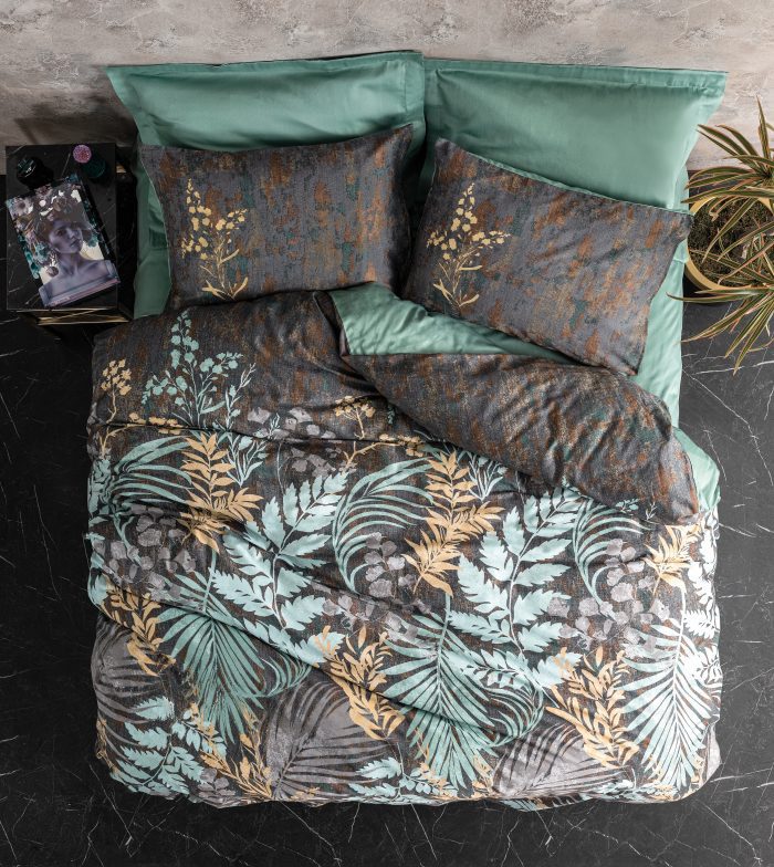 Cottonbox Saten  Murdum“ Луксозно спално бельо – 6 части – за спалня - Image 1