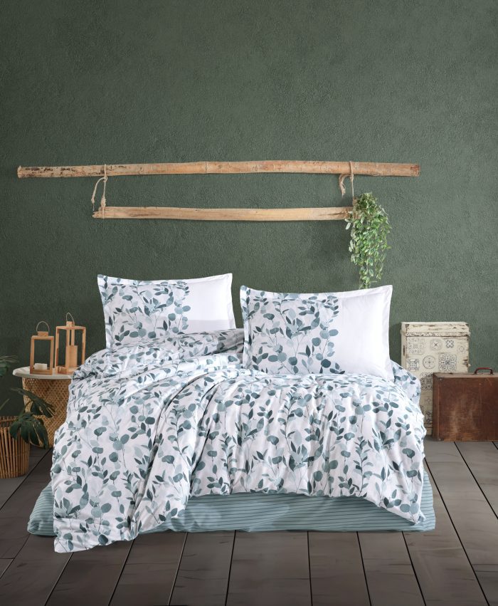 Clasy Ranforce Eucalyptus Спално бельо – 4 части – за спалня - Image 1