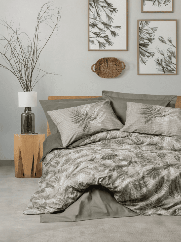 frond1 „Грийн Фронд“  Coton Box - Спален комплект Памук Ранфорс – 3 части – за единично легло - Image 1