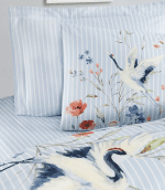 Спално бельо  „Avila Sky“  - 4 части – Памук Ранфорс - Image 3