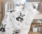 „Cute Panda“ Детски спален комплект Clasy Памук Ранфорс – 4 части – за детско легло - Image 2