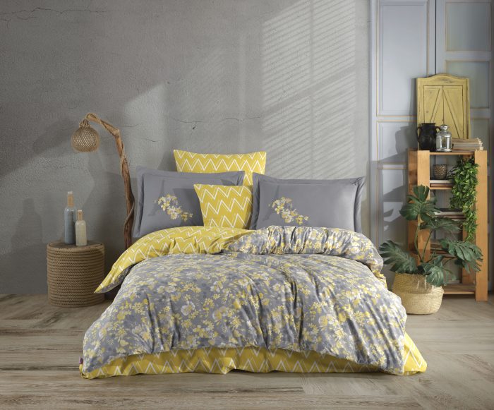 „Hobby Poplin Alanza Sunlight““ Спално бельо – 4 части – за спалня - Image 1