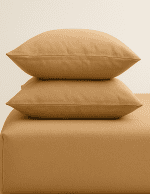 „Кафе“ Долен чаршаф с ластик + 2 калъфки – Памук Ранфорс – за легло 200x200 см - Image 2