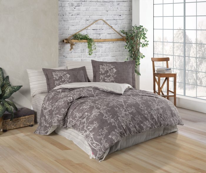 „Hobby Poplin Dream Kahve“ Спално бельо – 4 части – за спалня - Image 1