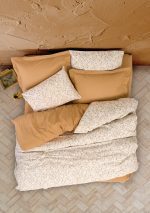 Спално бельо „Posy Beige“  Cotton Box - 5 части - за спалня