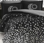 „Hobby Poplin Star’s Siyah“ Спално бельо – 4 части – за спалня - Image 2