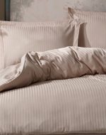 Памук сатен “Beige Elegance” Satin Stripe – 4 части – за спалня - Image 2