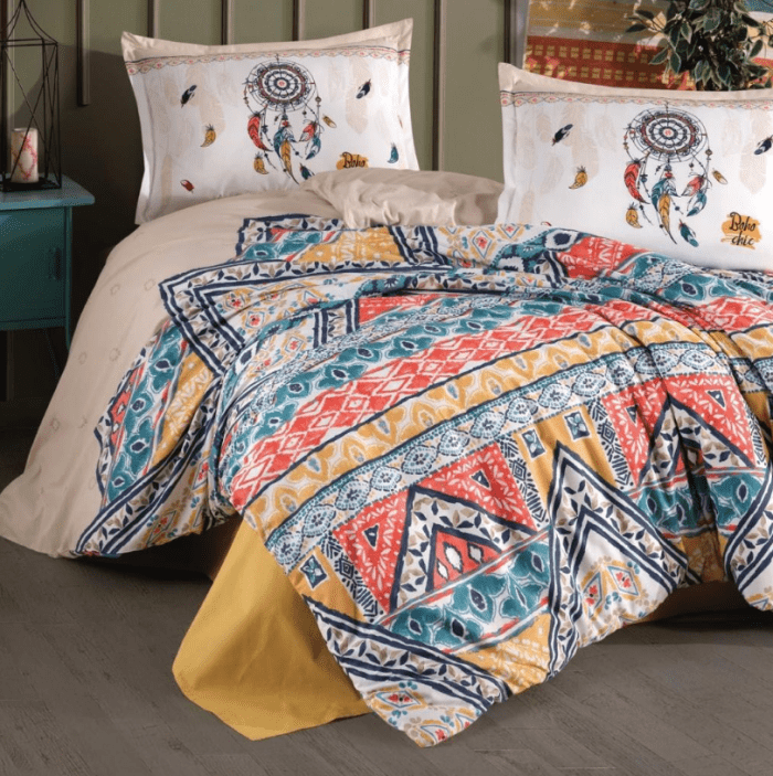 „Boho Chic“ Спален комплект Clasy Памук Ранфорс – 4 части – за спалня - Image 1