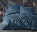 Памук сатен “Petrol Elegance” Satin Stripe – 4 части – за спалня - Image 2