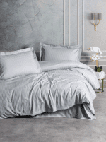Памук сатен “Silver Shine” Satin Stripe – 4 части – за спалня