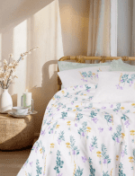 Estiva Twig Mint – Единичен Пике Комплект от 100% Памук