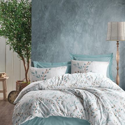 Спално бельо „Lendel Mint“  Cotton Box - 5 части - за спалня