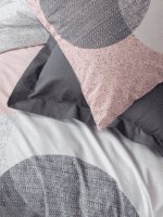 Спално бельо „Leron Gray“  Cotton Box - 5 части - за спалня - Image 2