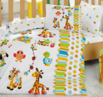 „Playground“ бебешко спално бельо – Памук Ранфорс – 4 части - Image 2