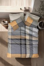 „Torvi Beige“  спален комплект Памук Ранфорс – 3 части – за единично легло