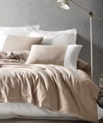 Спално бельо „Vizon Cream“ Cotton Box - Памук Ранфорс – 3 части с ластик – за единично легло - Image 2