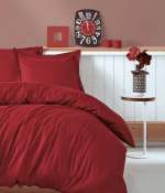 Памук сатен “Bordo Elegant” Satin Stripe – 4 части – за спалня-Cotton box - Image 2