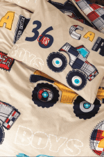 „Racing Cars“ Детски спален комплект Памук Ранфорс – 3 части – за единично легло - Image 2