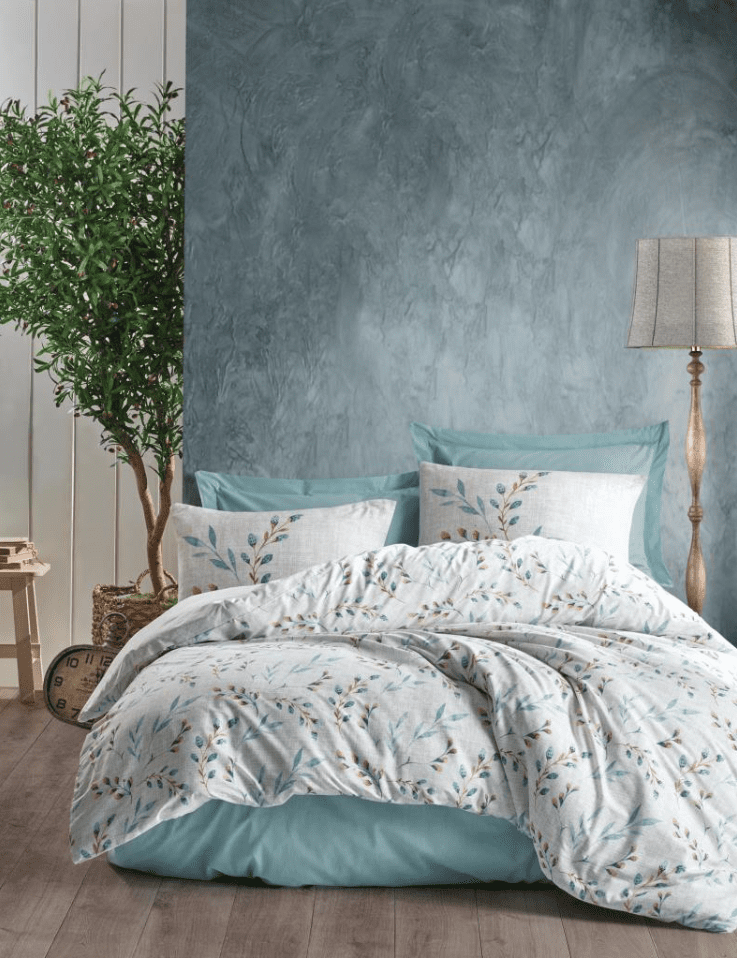 lendel mint1 Спално бельо „Lendel Mint“  Cotton Box - 5 части - за спалня - Image 1