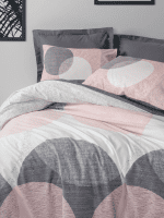 Спално бельо „Leron Gray“  Cotton Box - 5 части - за спалня