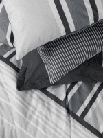 „Nobby Antracit“  спален комплект Памук Ранфорс – 3 части – за единично легло - Image 2