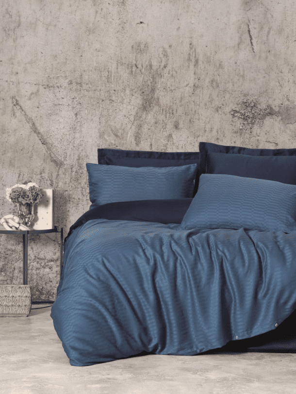 smart bamboo petrol1 „Smart Bamboo Petrol“ Спален комплект Бамбуков Сатен – 6 части – за спалня-Cotton box - Image 1