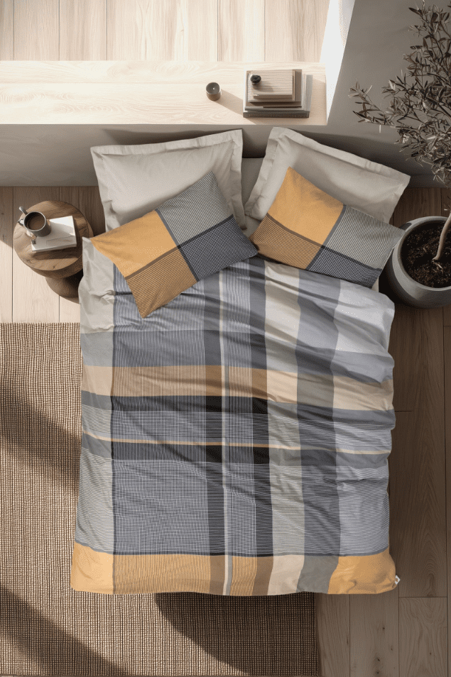 torvi bej1 „Torvi Beige“  спален комплект Памук Ранфорс – 3 части – за единично легло - Image 1