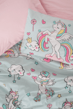 „Twinka Pink“ Детски спален комплект Памук Ранфорс – 3 части – за единично легло - Image 2