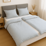 „Синя Нежност“ Спално бельо, Памук Ранфорс - 5 части с 2 плика