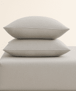 „Сив“ Долен чаршаф с ластик + 2 калъфки – Памук Ранфорс – за легло 160x200 см - Image 2