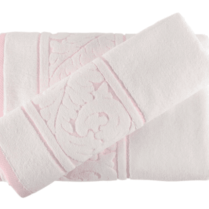 Комплект кърпи „„Sultan“ бяло розе -100% Памук