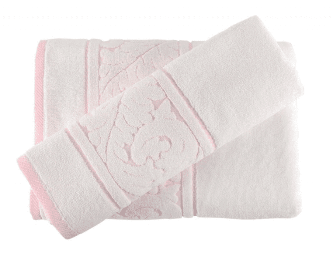 цццццццццц Комплект кърпи „„Sultan“ бяло розе -100% Памук - Image 1