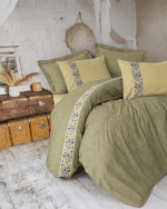 „Elowen“ Спален комплект Памук Ранфорс – 4 части – за двойно легло | COTTON BOX