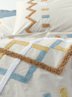 Спално бельо „Mellow Mint“-puff бродерия-Памук Ранфорс-6 части-Cotton Box - Image 2