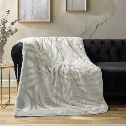 „Emboss Gray“ Луксозно одеяло Cotton Box – 220×240 см