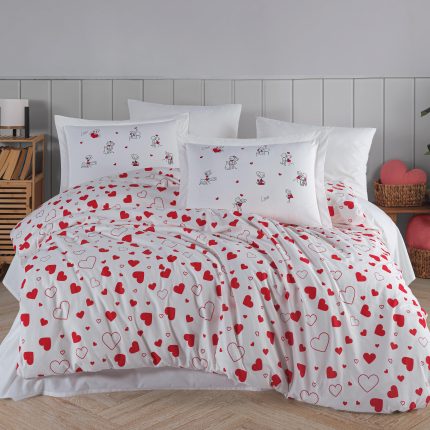 Спално бельо - Hobby „Venus – Kırmızı“ - 4 части