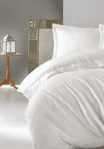 Cotton Box – Beyaz Satin Спален комплект Памук Сатен – 3 части – за единично легло - Image 2