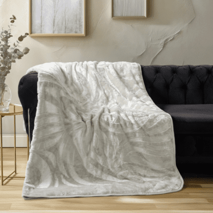 „Emboss Gray“ Луксозно одеяло Cotton Box – 220×240 см