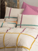 Спално бельо „Gul“-puff бродерия-Памук Ранфорс-6 части-Cotton Box - Image 2