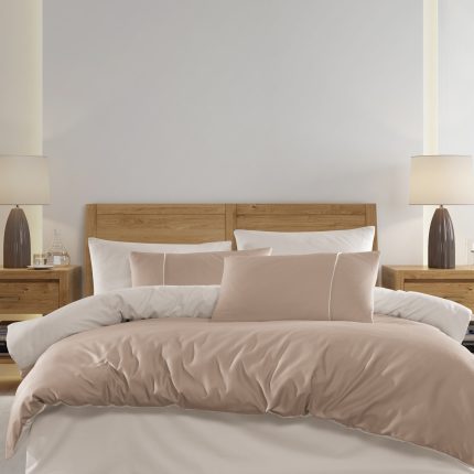 Majoli - Kliment Mink–Pearl Спален комплект Памук Сатен – 6 части – за двойно легло