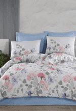 Спално бельо - Altınbaşak „Tiffany Sky“ - 4 части – Памук Ранфорс