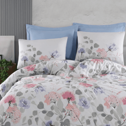 Спално бельо - Altınbaşak „Tiffany Sky“ - 4 части – Памук Ранфорс
