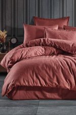 Спално бельо - Clasy - Сатен Жакард „Arata Kiremit“ - 6 части – за спалня